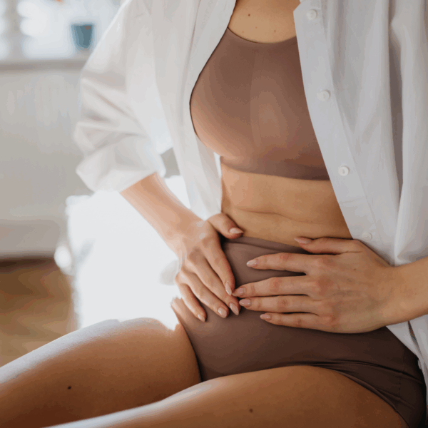 Woman experiencing symptoms of premature menopause due to endometriosis